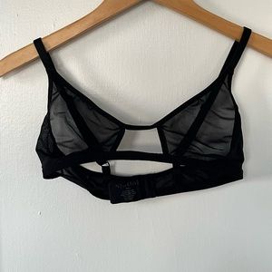 Negative Underwear Sieve Cutout Bra in Black — Size Small